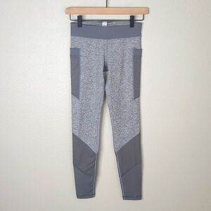 Ivivva Girls Gray Mesh Accent Athletic Leggings